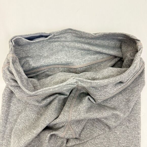 LULULEMON Dhanurasana Crop Leggings 2 Heathered Grey Ruched Side Capri EUC B12 - Picture 5 of 6